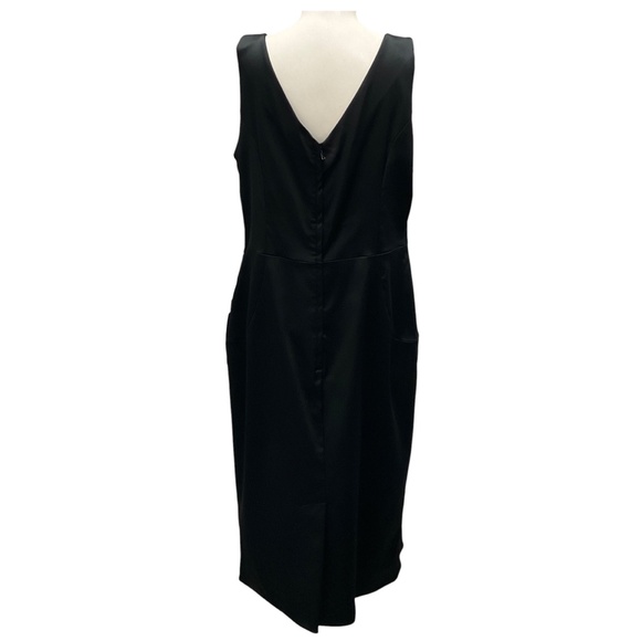 DOLCE & GABBANA BLACK SATIN SLIP COCKTAIL DRESS - Picture 3 of 5